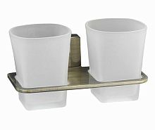 Стакан с держателем двойной WasserKRAFT Exter K-5228D