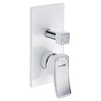 Смеситель скрытого монтажа для ванны WasserKRAFT Aller 10641WHITE