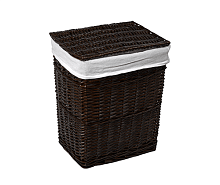Корзина для белья с крышкой 47 х 35 х 55 см WasserKRAFT Isar WB-130-L