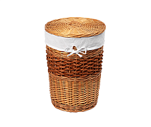 Корзина для белья с крышкой 37 х 37 х 48 см WasserKRAFT Main WB-410-M